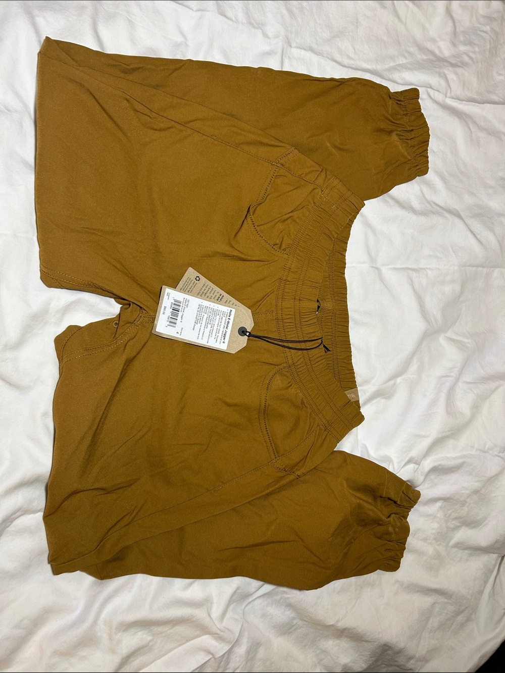 Antique Bronze Elastic Waist Shorts